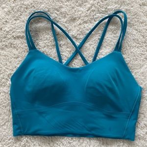 ❤️ Lululemon Like a Cloud Longline Bra B/C Cup, Oceanic Blue Size 6 NWOT